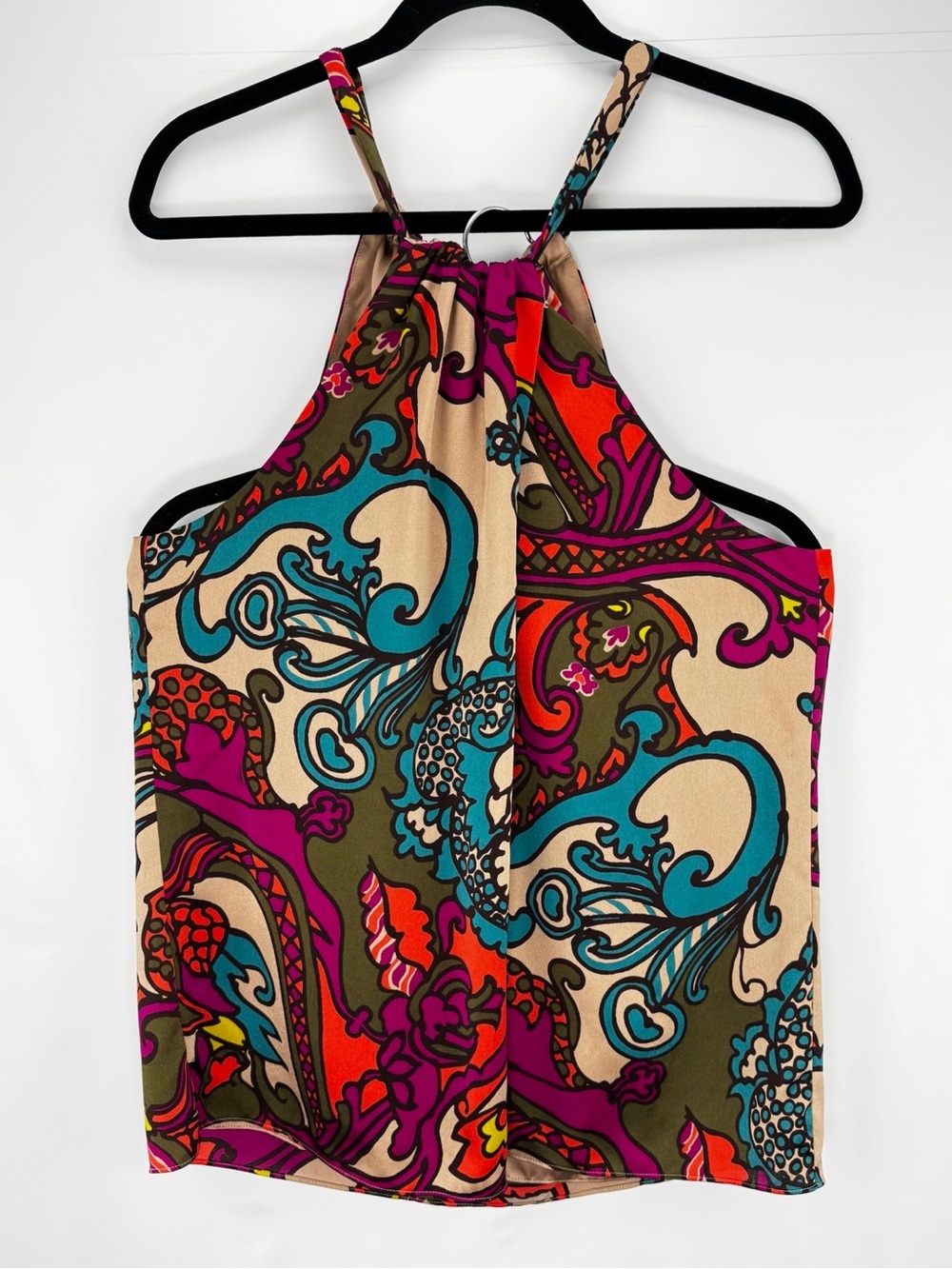 Trina Turk Paisley Halter Tank Top